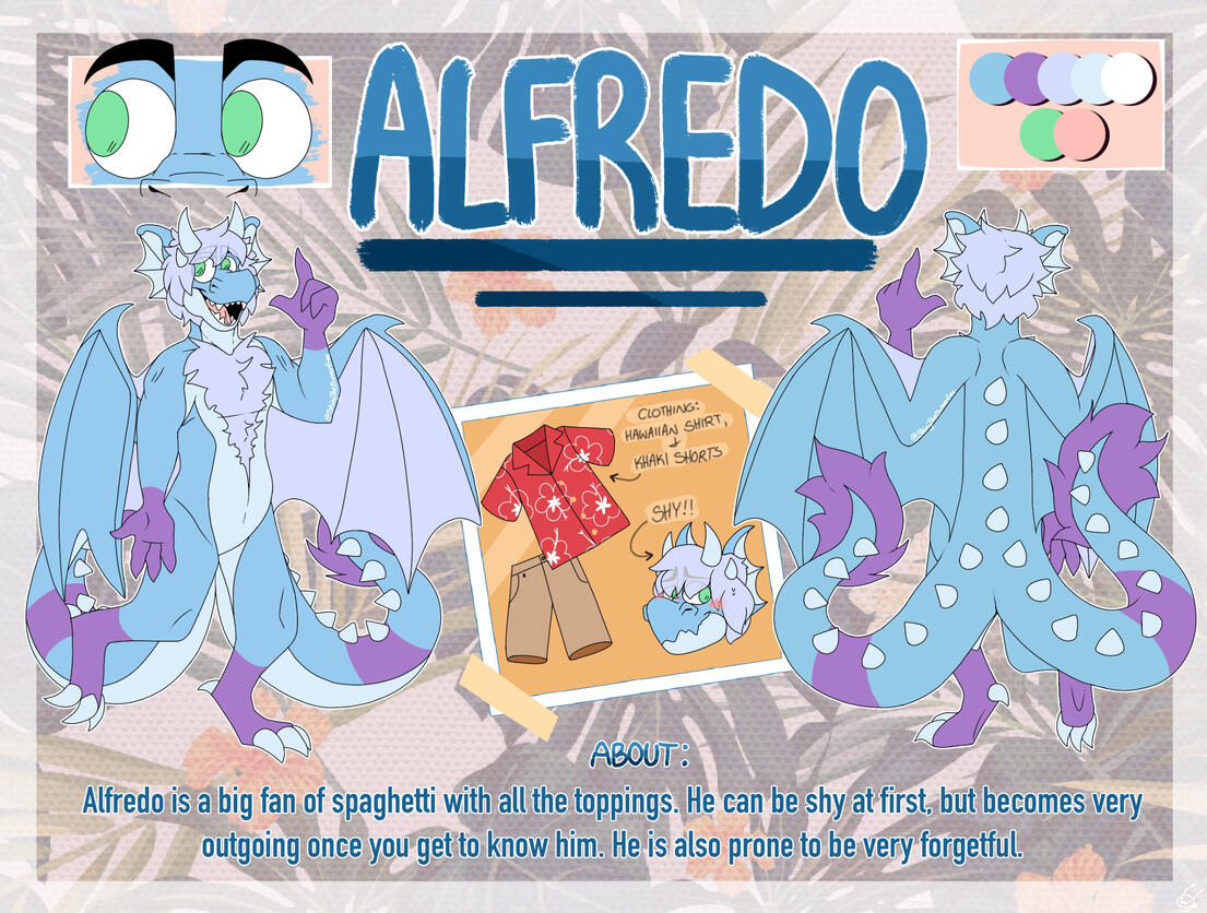Ref of alfredosauz_98&#39;s OC, Alfredo